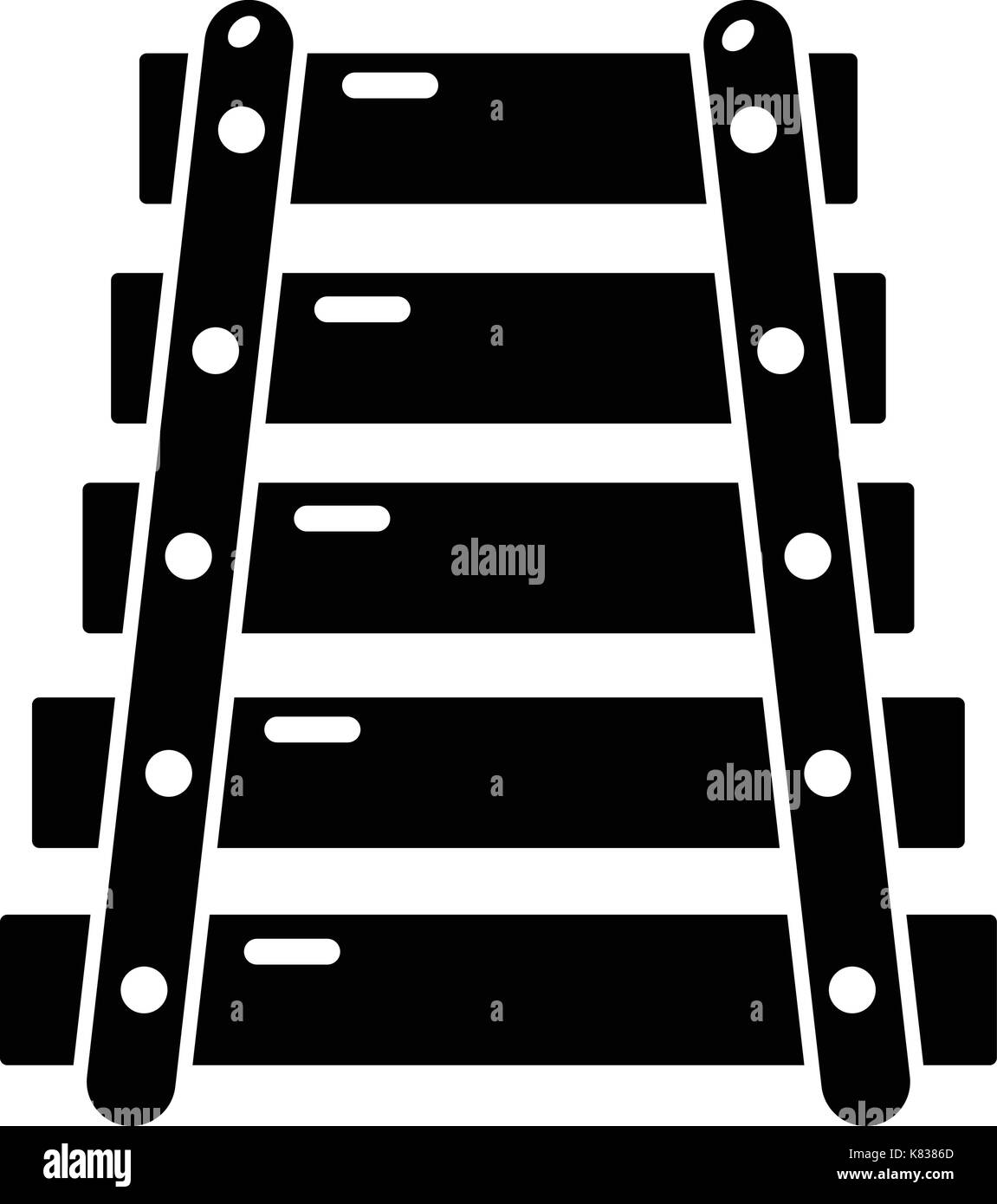 L'icône de style simple , xylophone Illustration de Vecteur