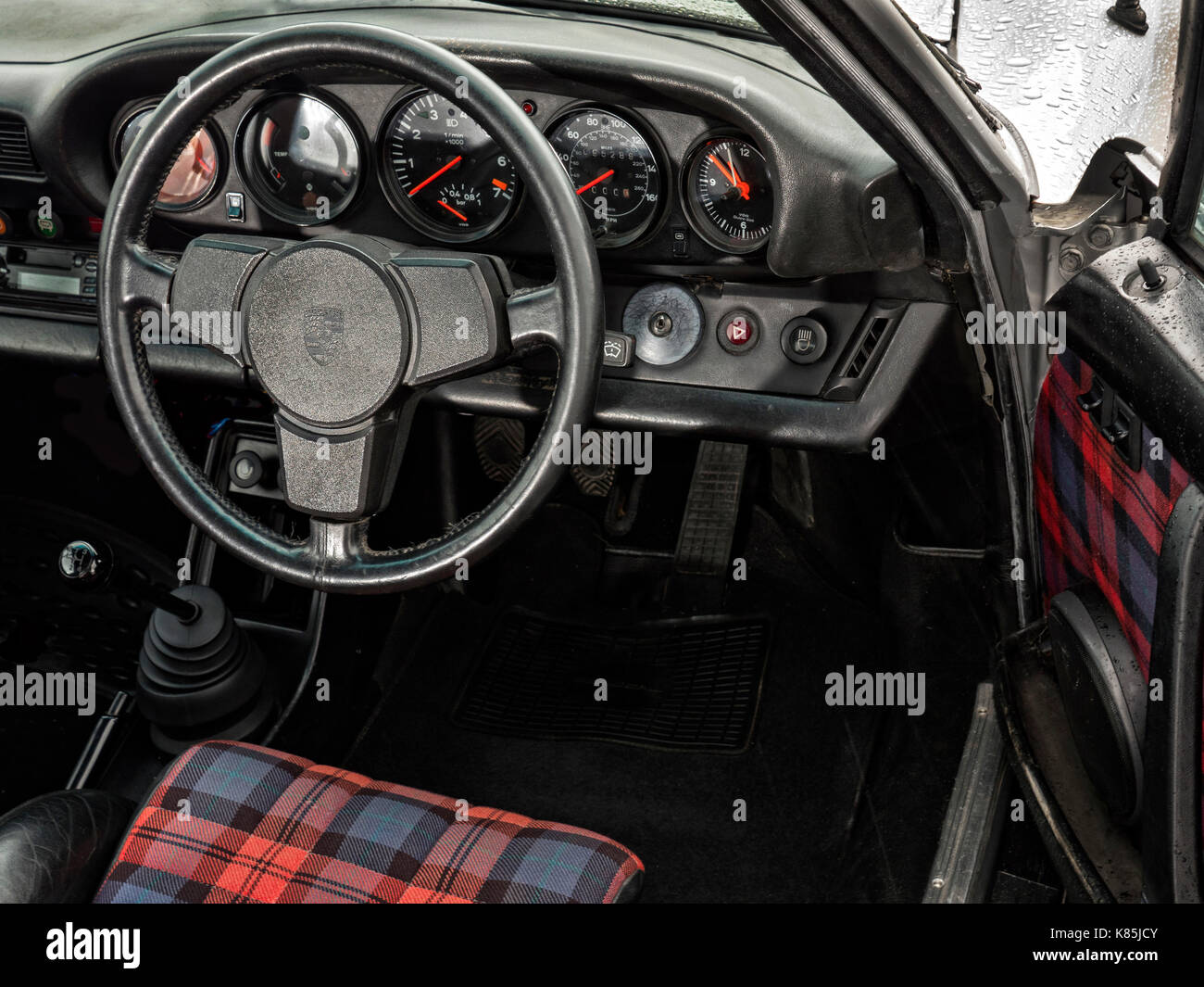 1979 Porsche 911 Turbo interior Banque D'Images