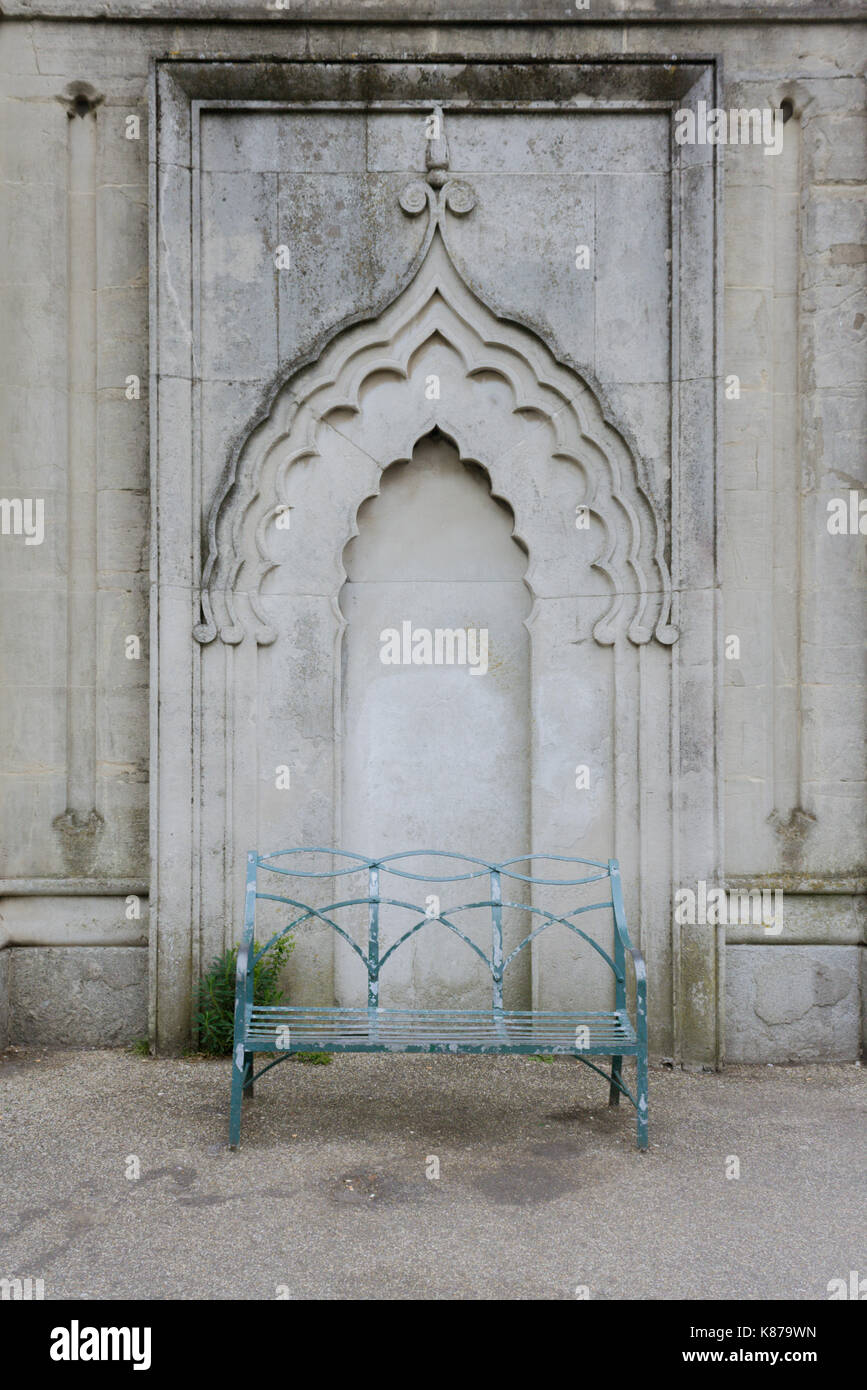 L'extérieur banc Brighton Dome Banque D'Images