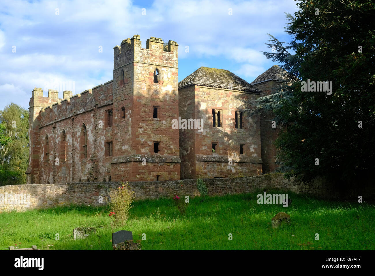 Acton Burnell Château, Shropshire, Angleterre Banque D'Images