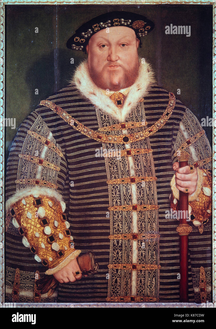 Henry VIII par Hans Holbein le Jeune Banque D'Images