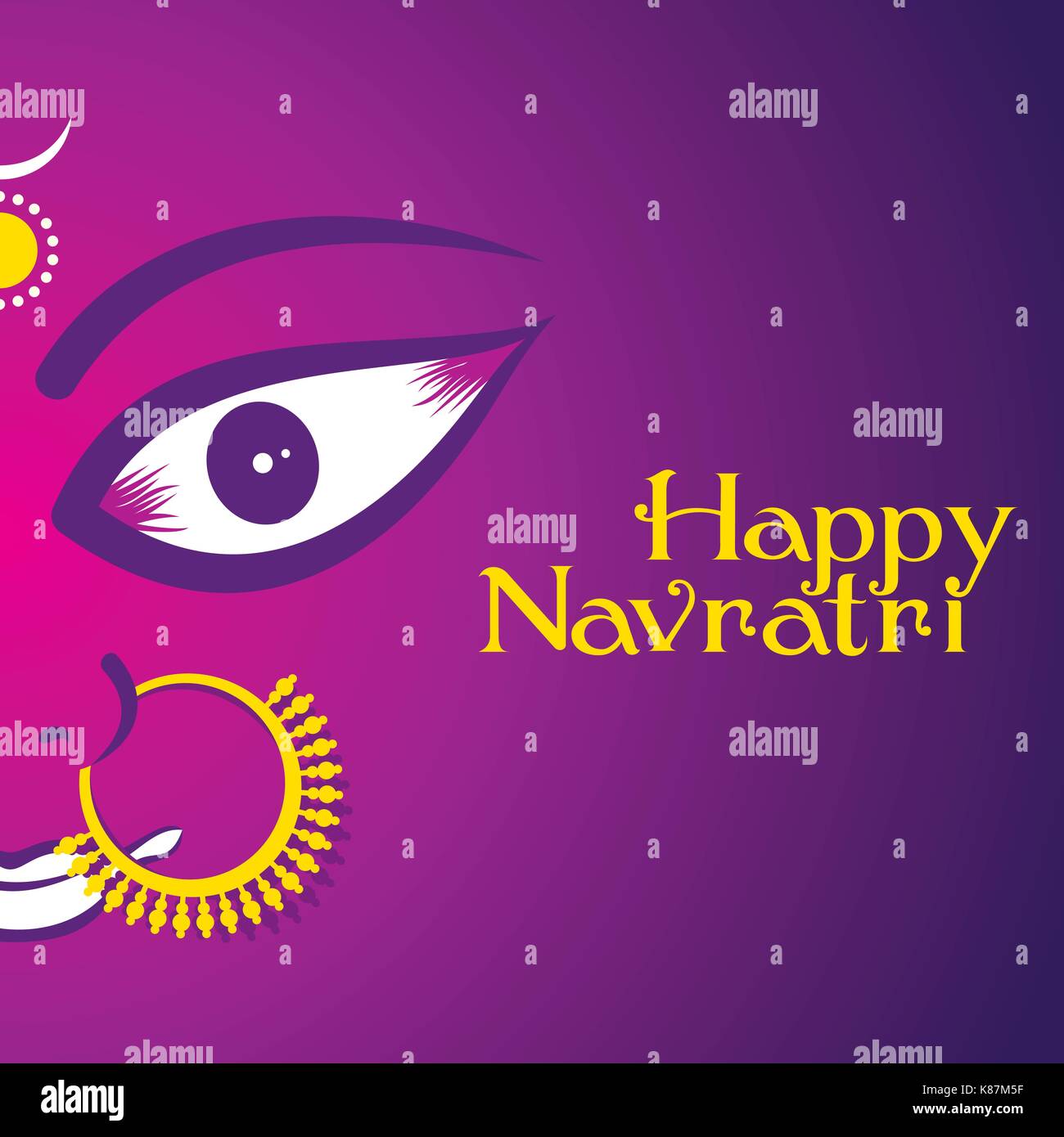 Professionnels de la création de l'affiche de fête navratri Illustration de Vecteur