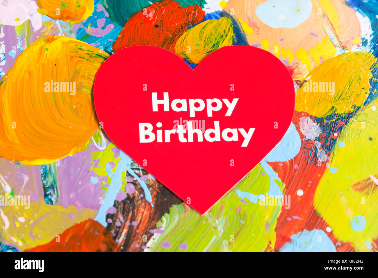 Joyeux anniversaire carte. Banque D'Images