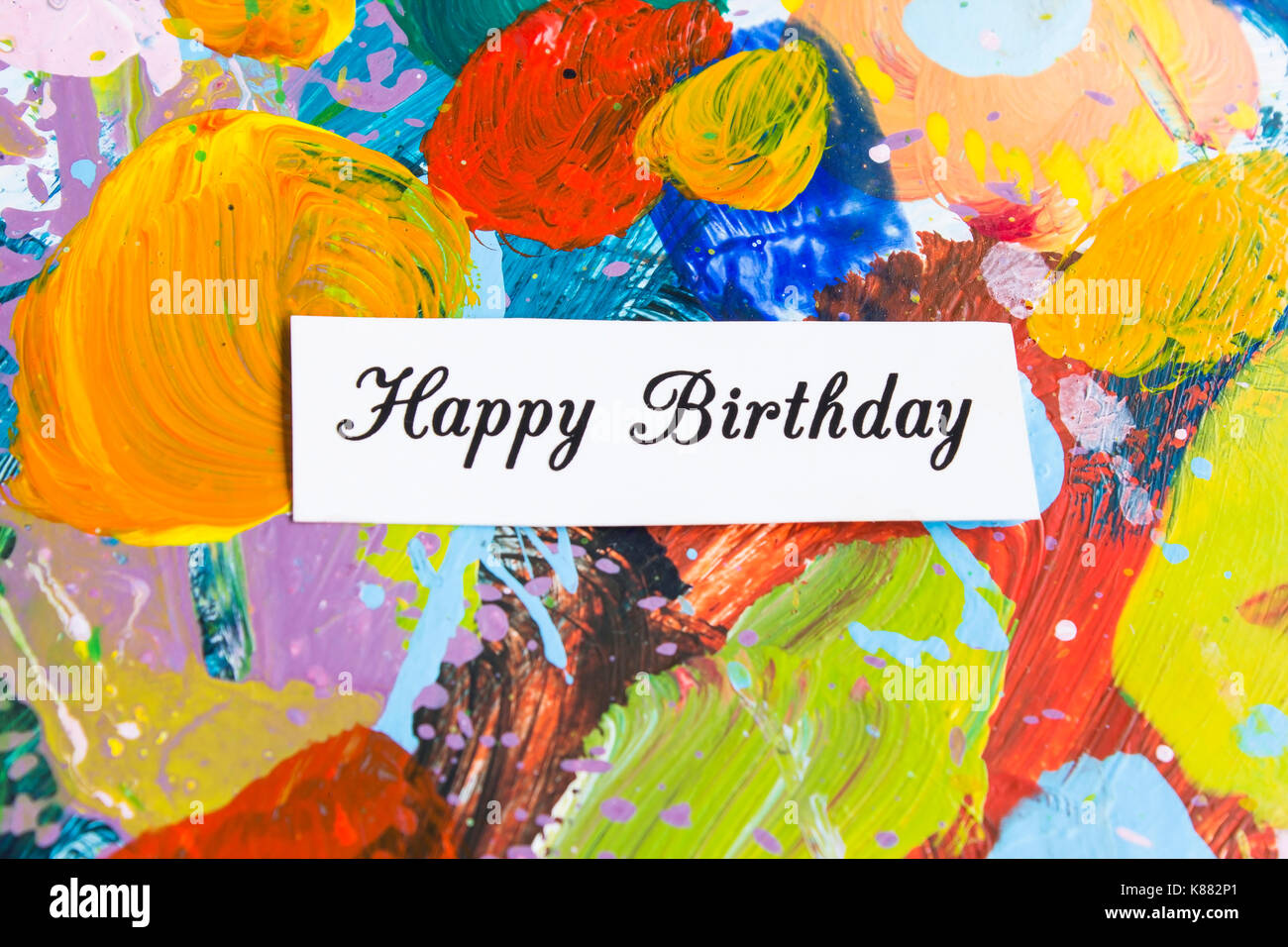 Joyeux anniversaire carte. Banque D'Images