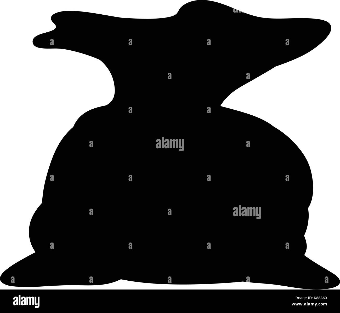 Sac, Sac santa argent symbole vecteur icône concevoir. Belle illustration isolé sur fond blanc Illustration de Vecteur