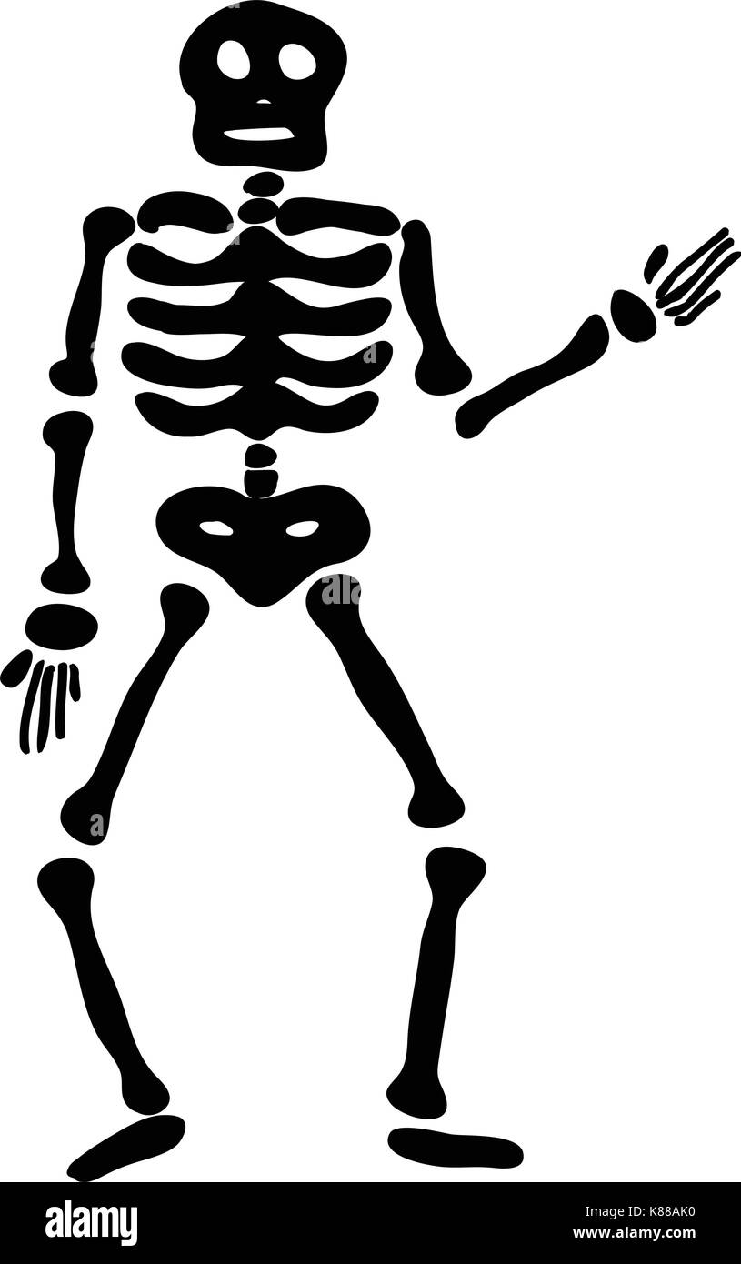Squelette halloween icône symbole vecteur conception. Belle illustration isolé sur fond blanc Illustration de Vecteur