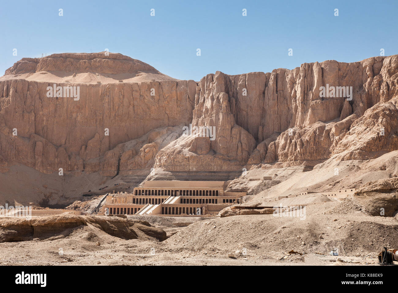 'Le grand temple d'Hatchepsout à Louxor, Égypte" Banque D'Images