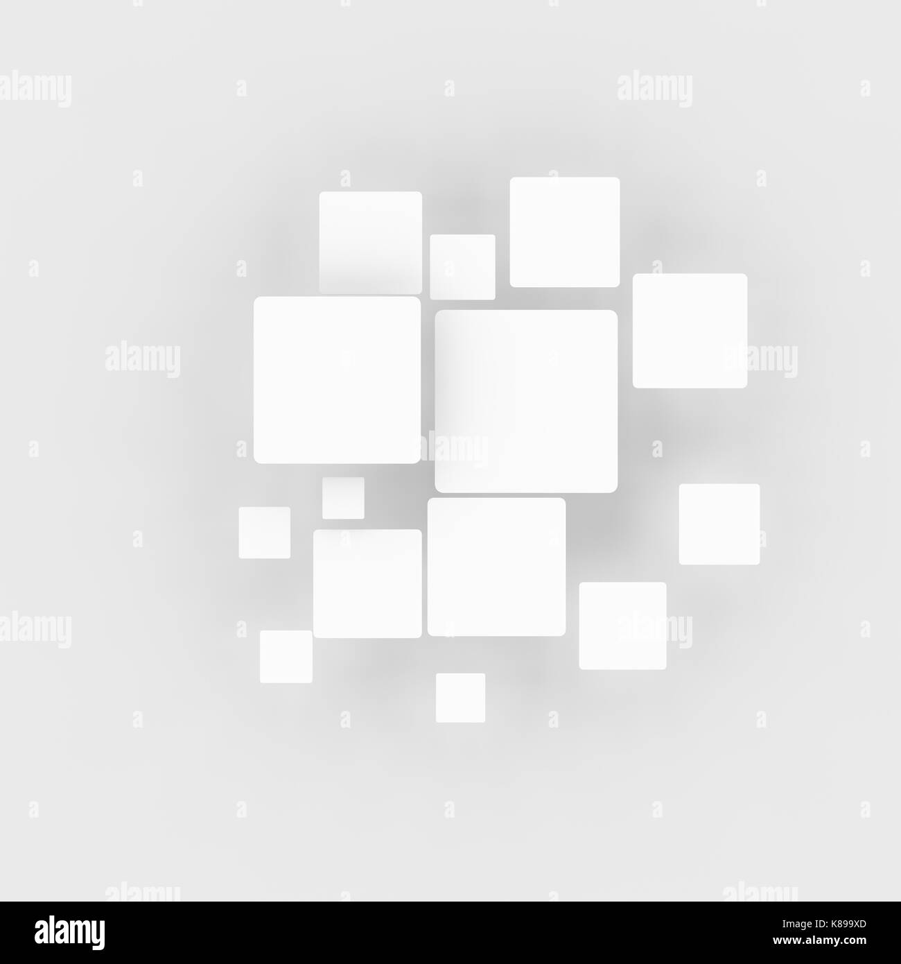 Cube de rendu 3D abstract background Banque D'Images