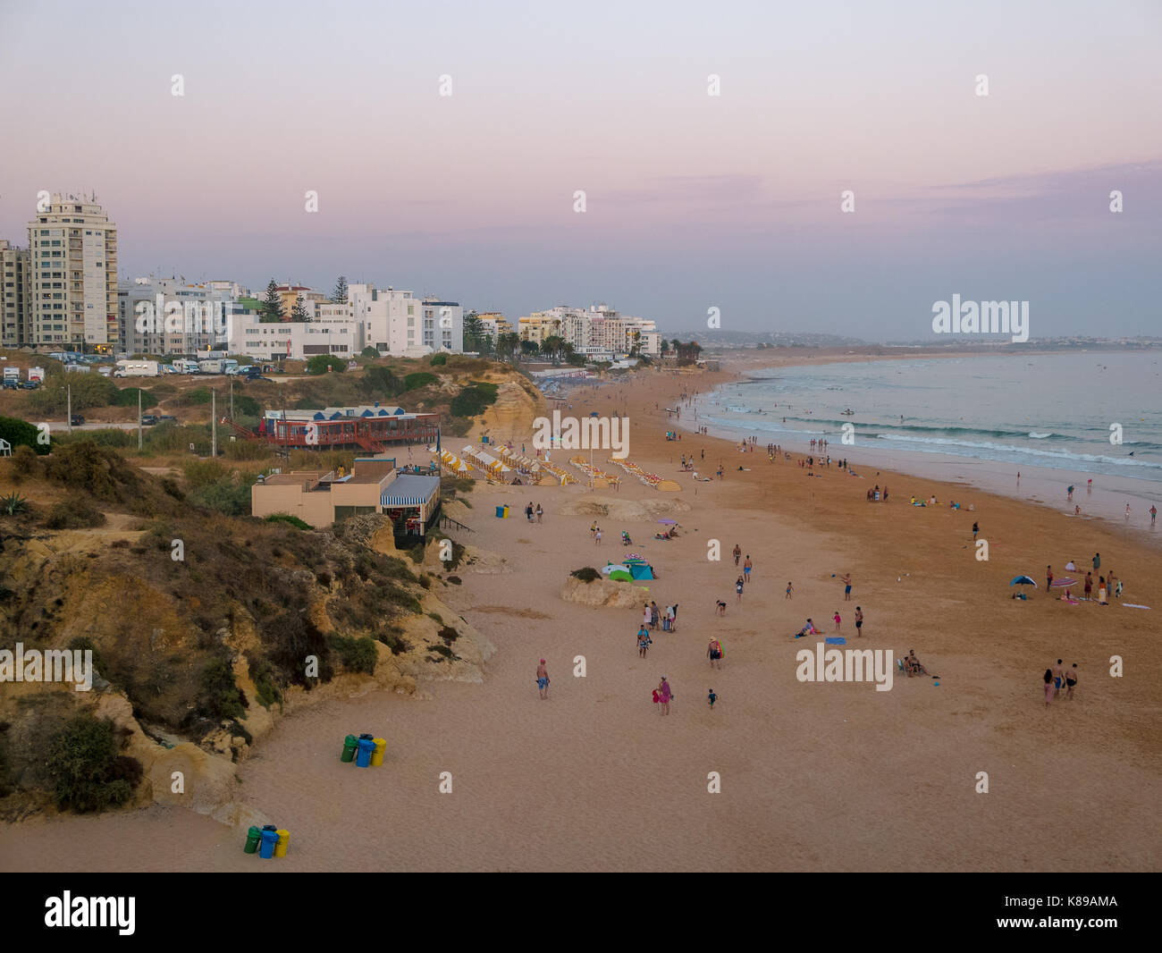 Algarve au Portugal - Armacao de Pera Banque D'Images