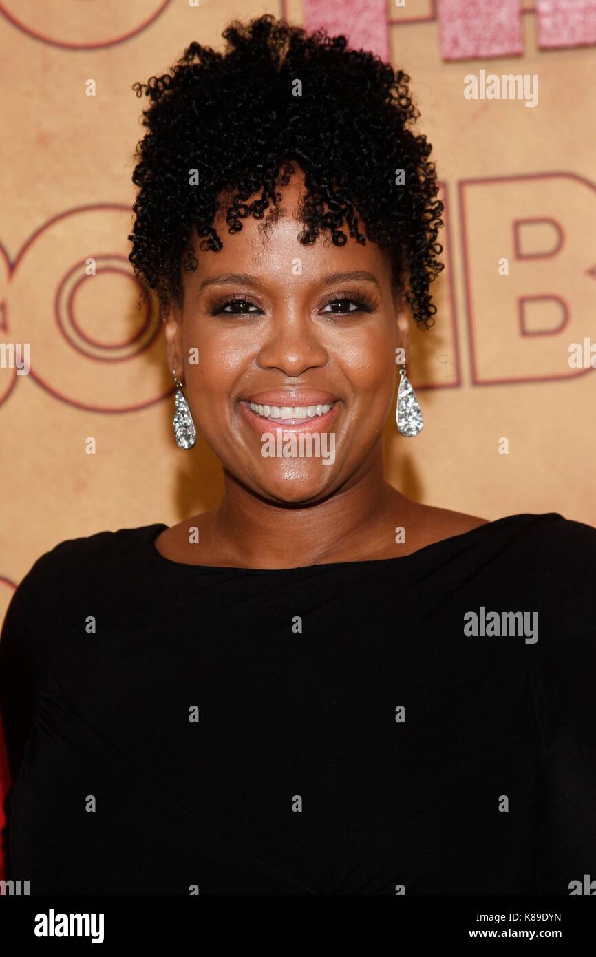 Natasha rothwell aux arrivées de hbo emmy after party - partie 2, le pacifique design center, los angeles, ca septembre 17, 2017. Photo par : ja/everett collection Banque D'Images