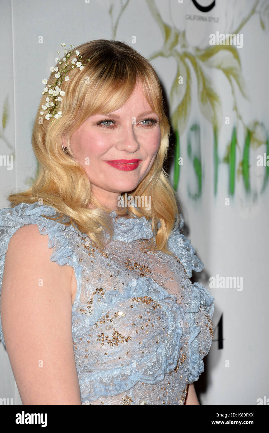 Los Angeles, USA. 18 sep, 2017. Kirsten Dunst à la première de 'woodshock' à l'arclight theater, hollywood photo credit : Sarah Stewart/Alamy live news Banque D'Images