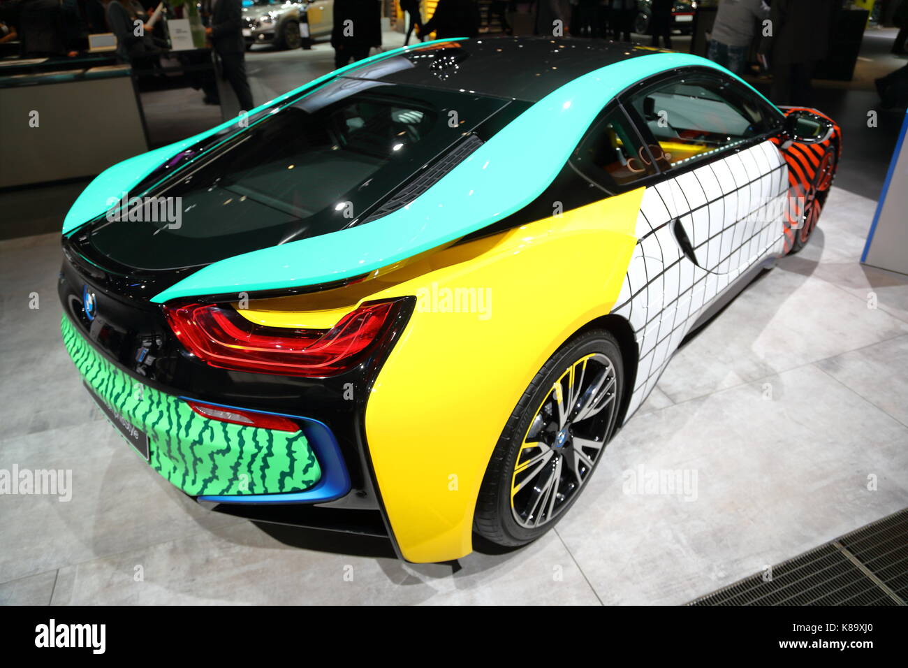 Les constructeurs du monde entier présentent leurs nouveaux modèles et concept-cars à l'occasion du salon de l'automobile voiture d'IAA de Francfort, Allemagne Banque D'Images