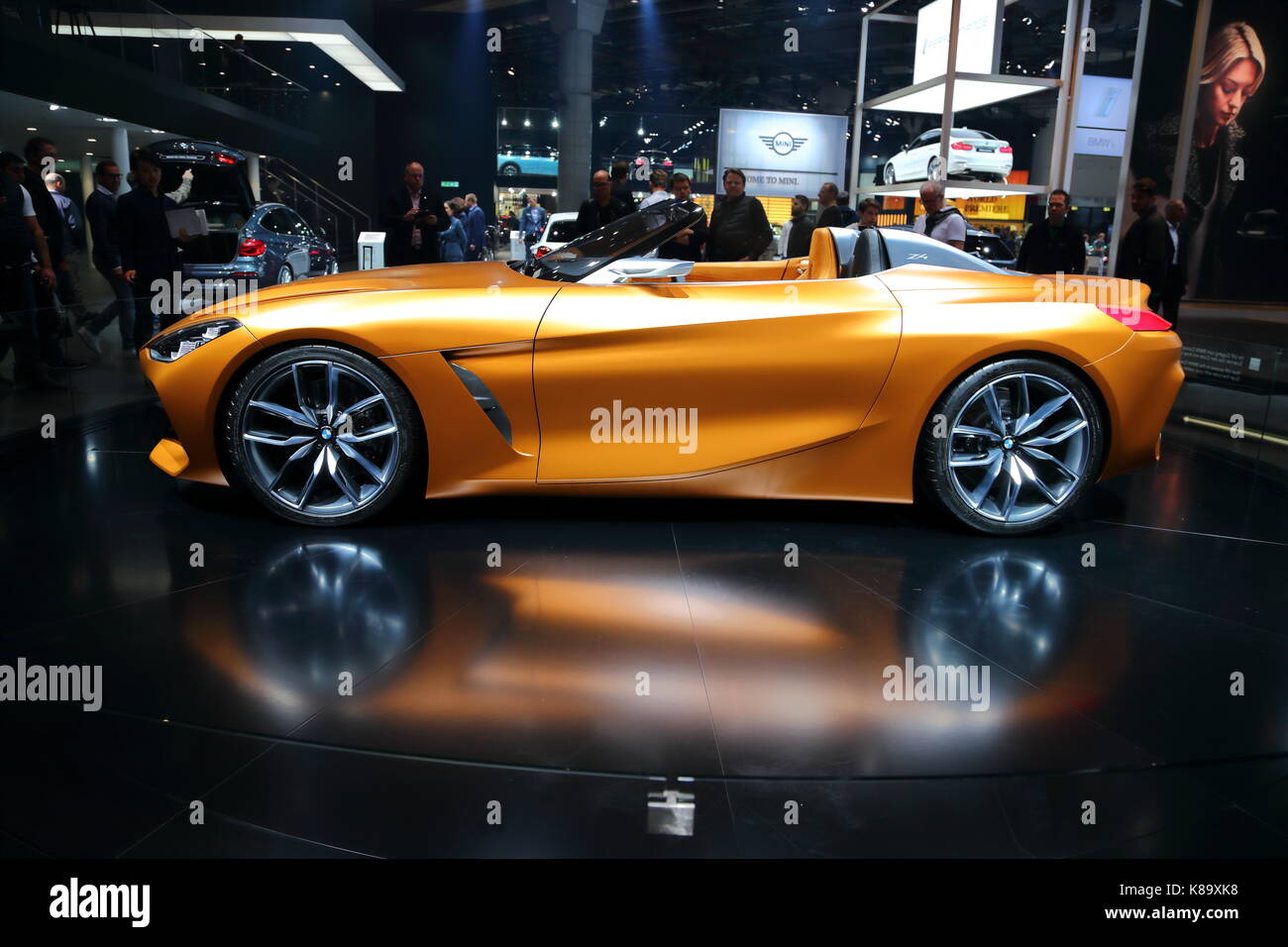 Les constructeurs du monde entier présentent leurs nouveaux modèles et concept-cars à l'occasion du salon de l'automobile voiture d'IAA de Francfort, Allemagne Banque D'Images