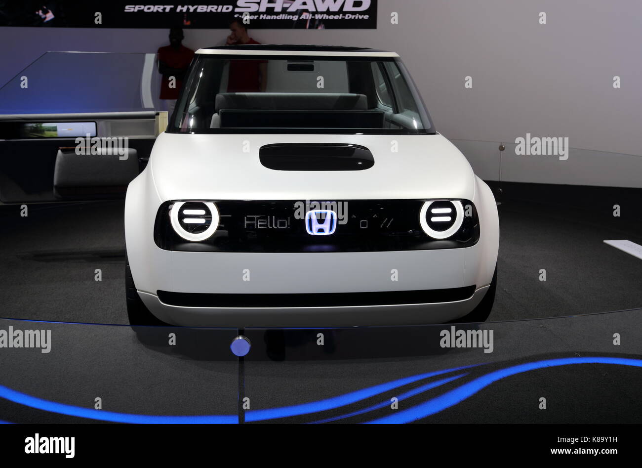 Les constructeurs du monde entier présentent leurs nouveaux modèles et concept-cars à l'occasion du salon de l'automobile voiture d'IAA de Francfort, Allemagne Banque D'Images