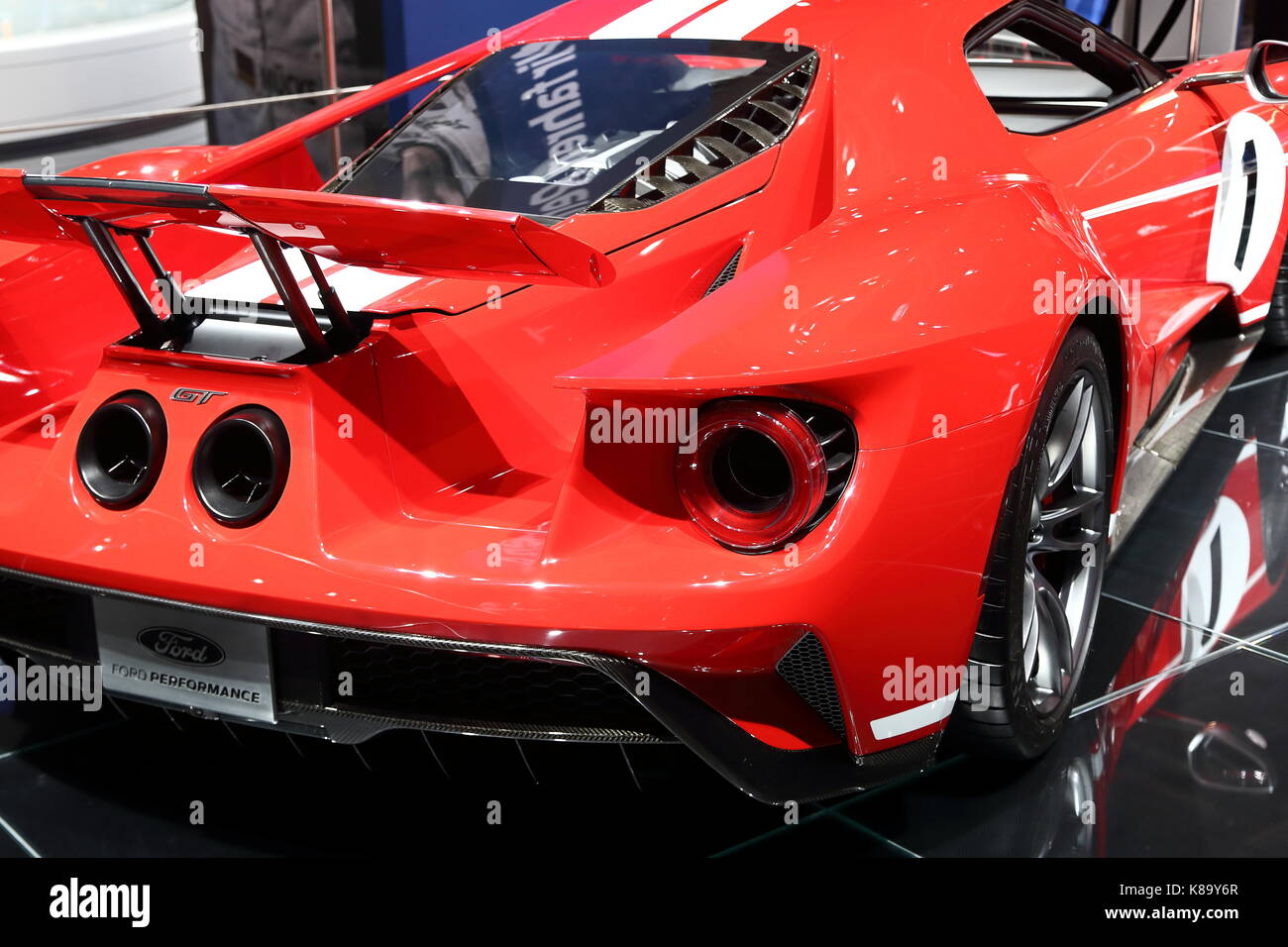 Les constructeurs du monde entier présentent leurs nouveaux modèles et concept-cars à l'occasion du salon de l'automobile voiture d'IAA de Francfort, Allemagne Banque D'Images