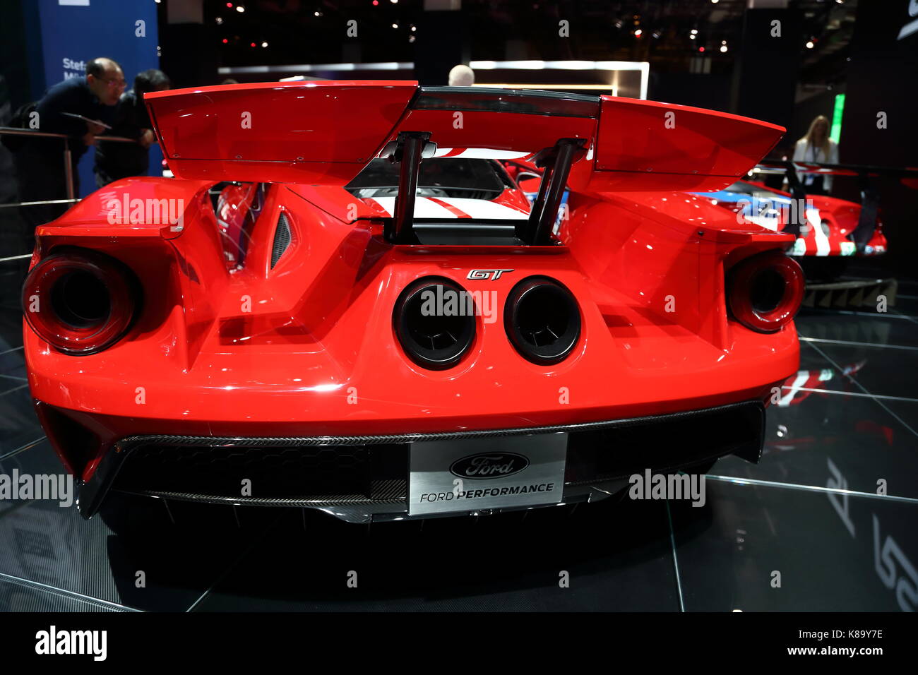 Les constructeurs du monde entier présentent leurs nouveaux modèles et concept-cars à l'occasion du salon de l'automobile voiture d'IAA de Francfort, Allemagne Banque D'Images