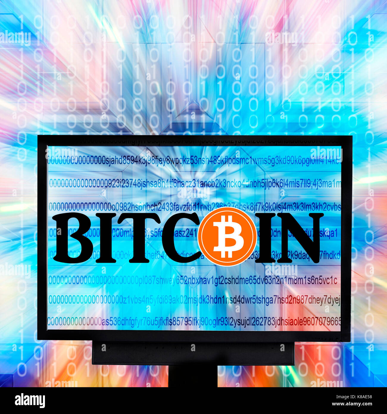 Cryptocurrency concept bitcoin Banque D'Images
