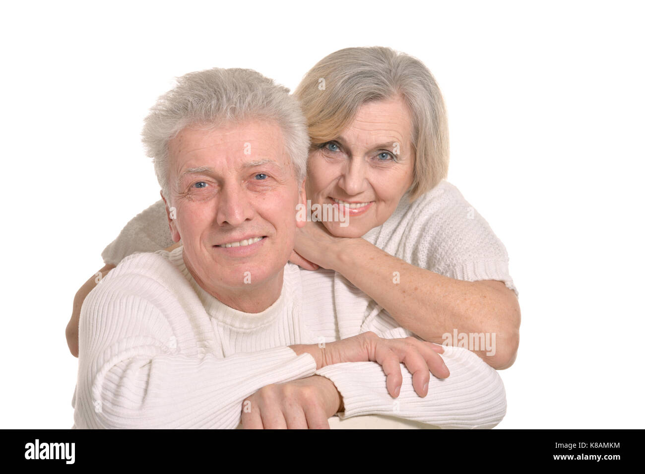 Senior couple posing Banque D'Images