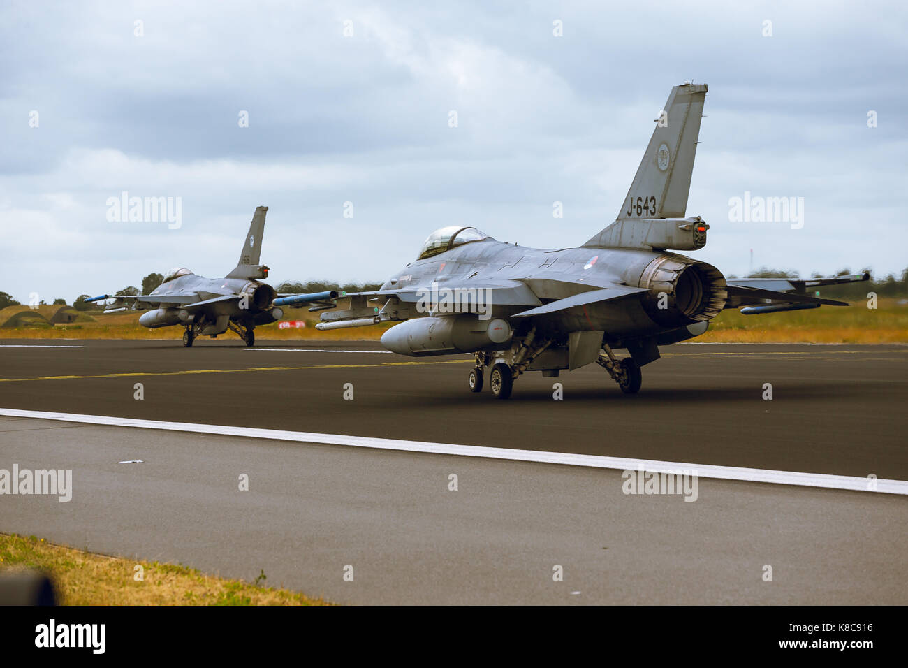 General Dynamics f-16a Fighting Falcon à l'otan tiger meet 2014 Banque D'Images