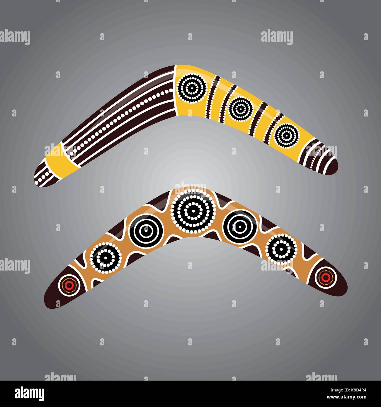 Boomerang australien vecteur. Illustration de Vecteur