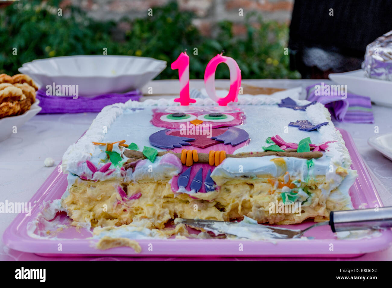 Birthday Cake Year 10 Candle Banque D Image Et Photos Alamy Birthday Cake Year 10 Candle Banque D Image Et Photos Alamy