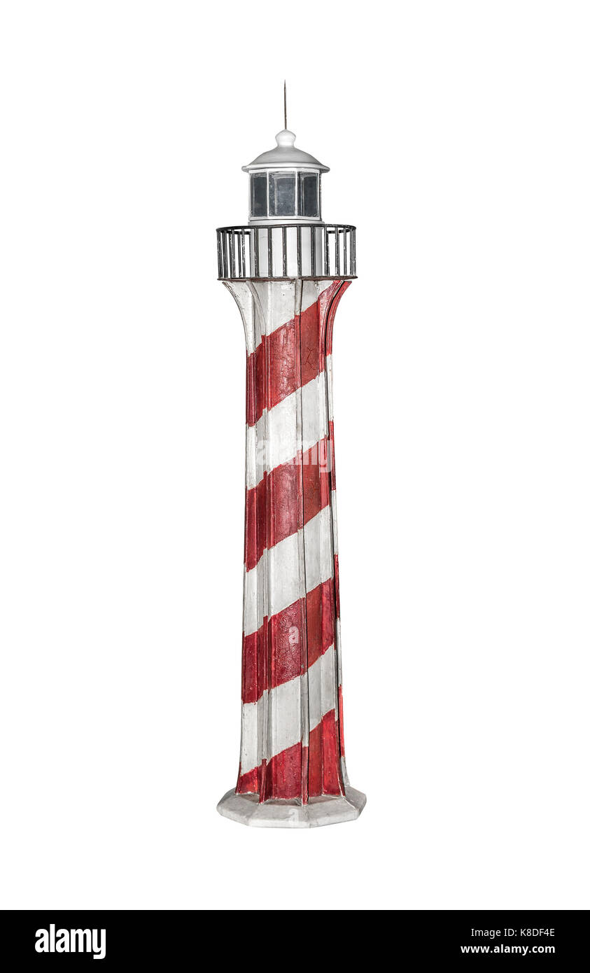 Modèle de phare isolé Banque D'Images