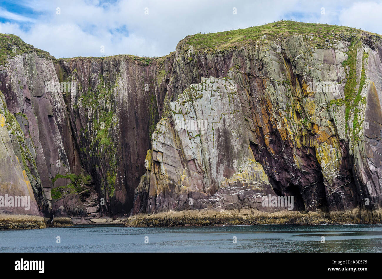 Irlande, falaises de Steilk?ste avec Dingle, Irland, Klippen der Steilküste BEI Dingle Banque D'Images