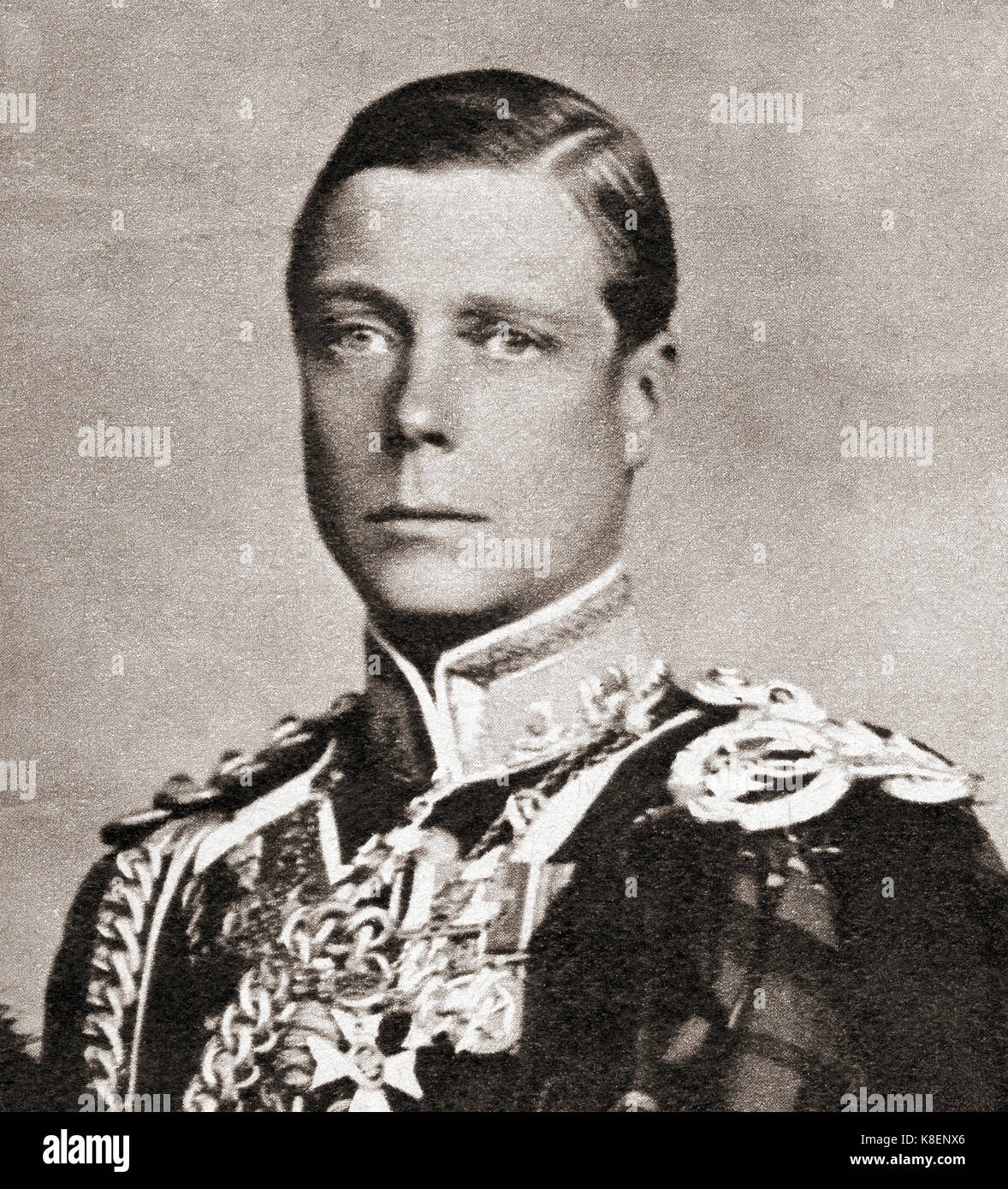 Le Prince de Galles en 1935. Plus tard, Édouard VIII , Edward Albert Christian George Andrew Patrick David ; plus tard, le duc de Windsor, 1894 à 1972. Roi du Royaume-Uni et des Dominions du Commonwealth britannique, et l'empereur de l'Inde, à partir de 20 janvier 1936 jusqu'à son abdication le 11 décembre 1936. Banque D'Images