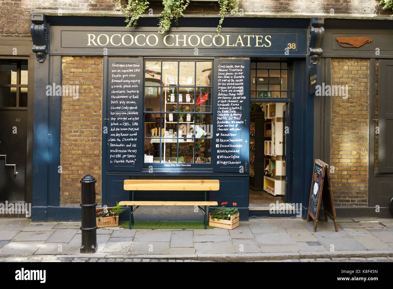 Boutique Chocolat Chocolats Rococo : Covent Garden, London, UK Banque D'Images