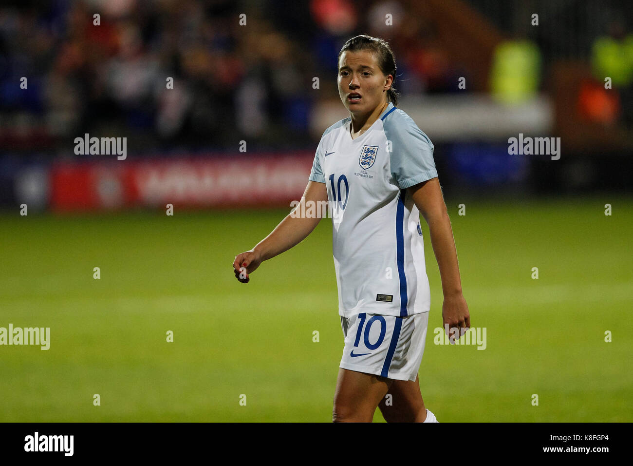 Fran Kirby de l'Angleterre durant la coupe du monde 2019 groupe admissible 1 match entre l'Angleterre et la Russie femmes Femmes à prenton park le 19 septembre 2017 à Birkenhead, Angleterre. (Photo de daniel chesterton/phcimages.com) Banque D'Images