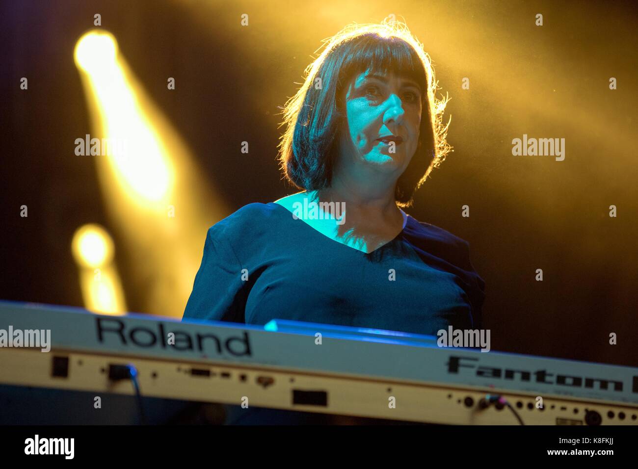 Chicago, Illinois, USA. 15 sep, 2017. gillian Gilbert, de nouvelle commande pendant riot fest festival de musique au douglas park à Chicago, Illinois crédit : daniel deslover/zuma/Alamy fil live news Banque D'Images