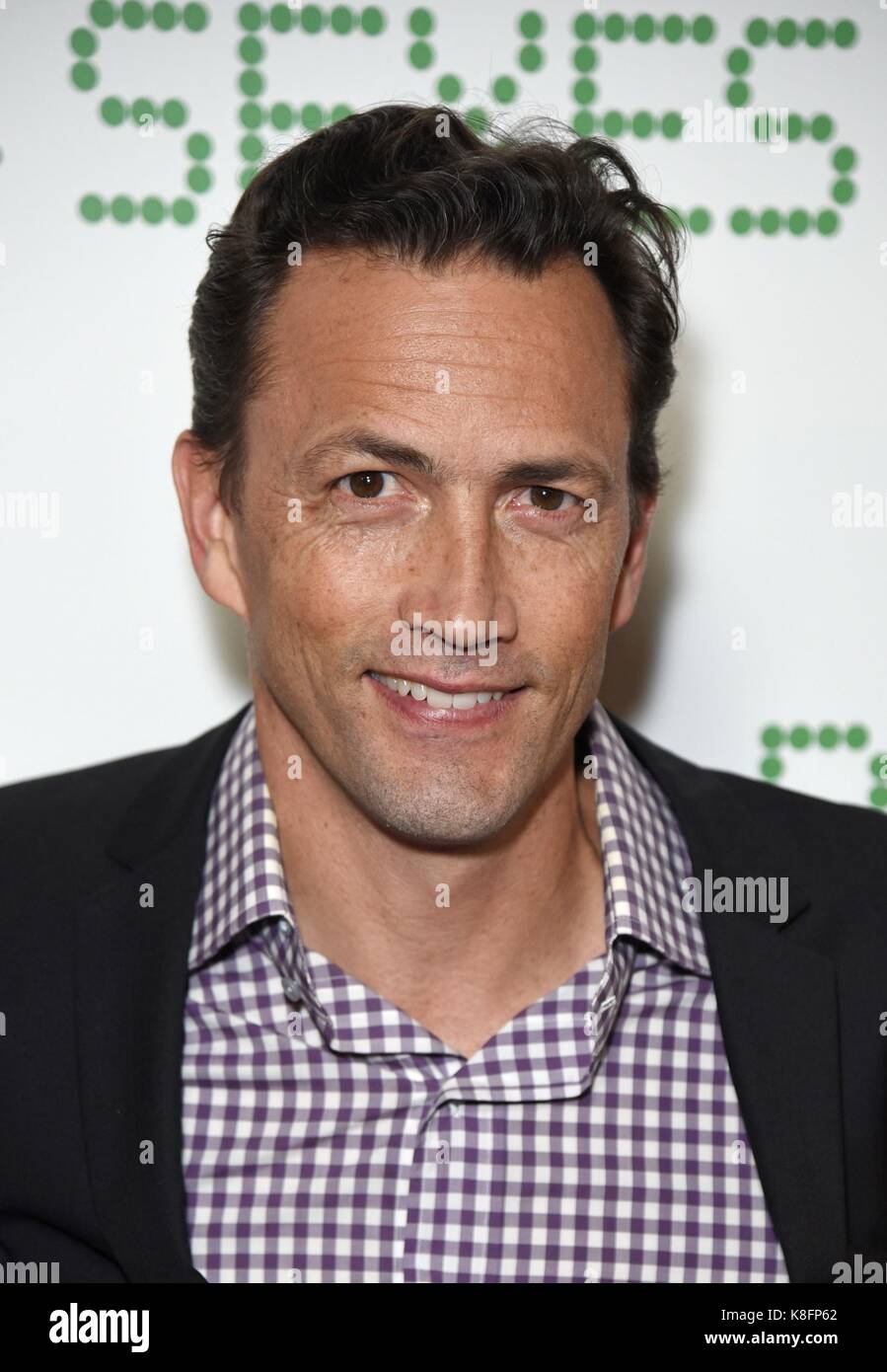 New York, NY, USA. Sep 19, 2017. Andrew shue aux arrivées de bataille des sexes le dépistage, la School of visual arts (SVA) theatre, New York, NY Le 19 septembre 2017. crédit : Derek storm/everett collection/Alamy live news Banque D'Images