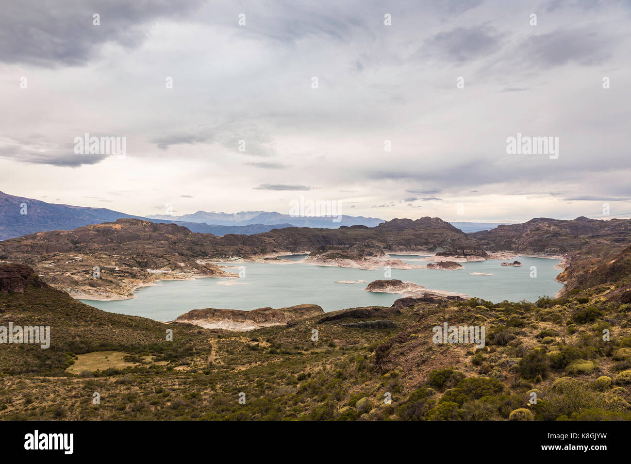 Le Lac General Carrera, Région de l'Aysen, au Chili, en Amérique du Sud Banque D'Images