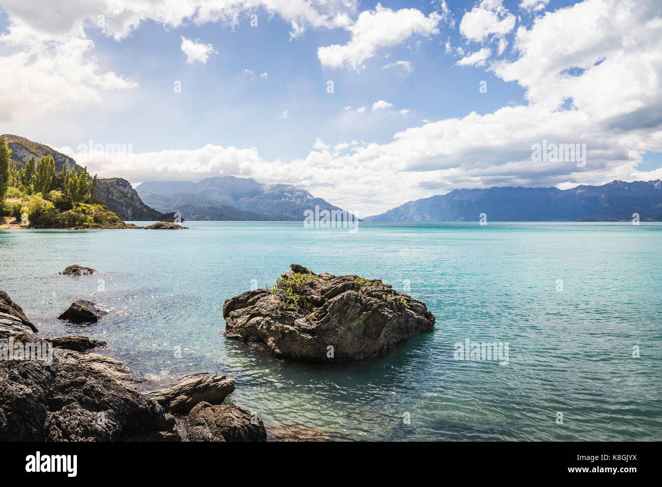 Le Lac General Carrera, Région de l'Aysen, au Chili, en Amérique du Sud Banque D'Images