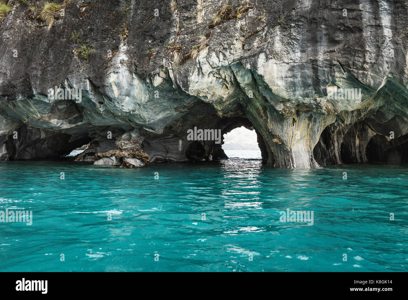 Carrières de marbre, de Puerto Tranquilo, Région de l'Aysen, au Chili, en Amérique du Sud Banque D'Images