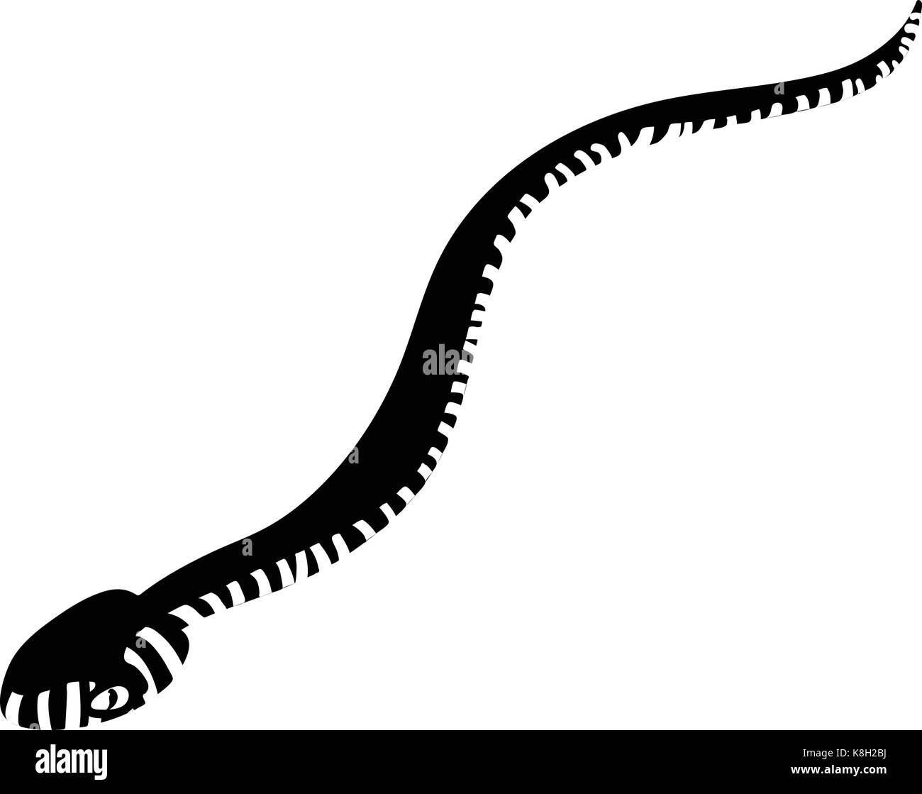 Serpent mamba, icône de style simple. Illustration de Vecteur