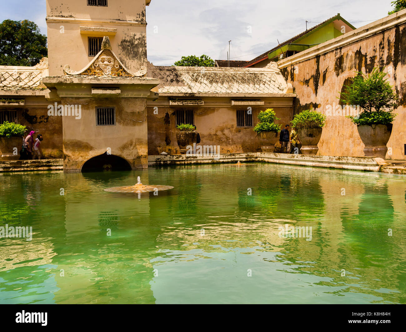 Jogja, Indonésie - 12 août 2o17 : Taman Sari palais aquatique de yogyakarta sur l'île de Java, Indonésie Banque D'Images