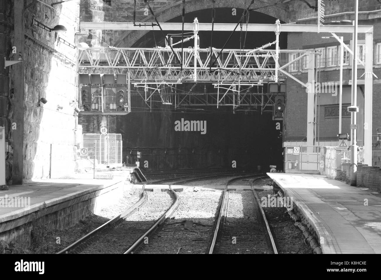 La gare de Liverpool Lime Street Banque D'Images