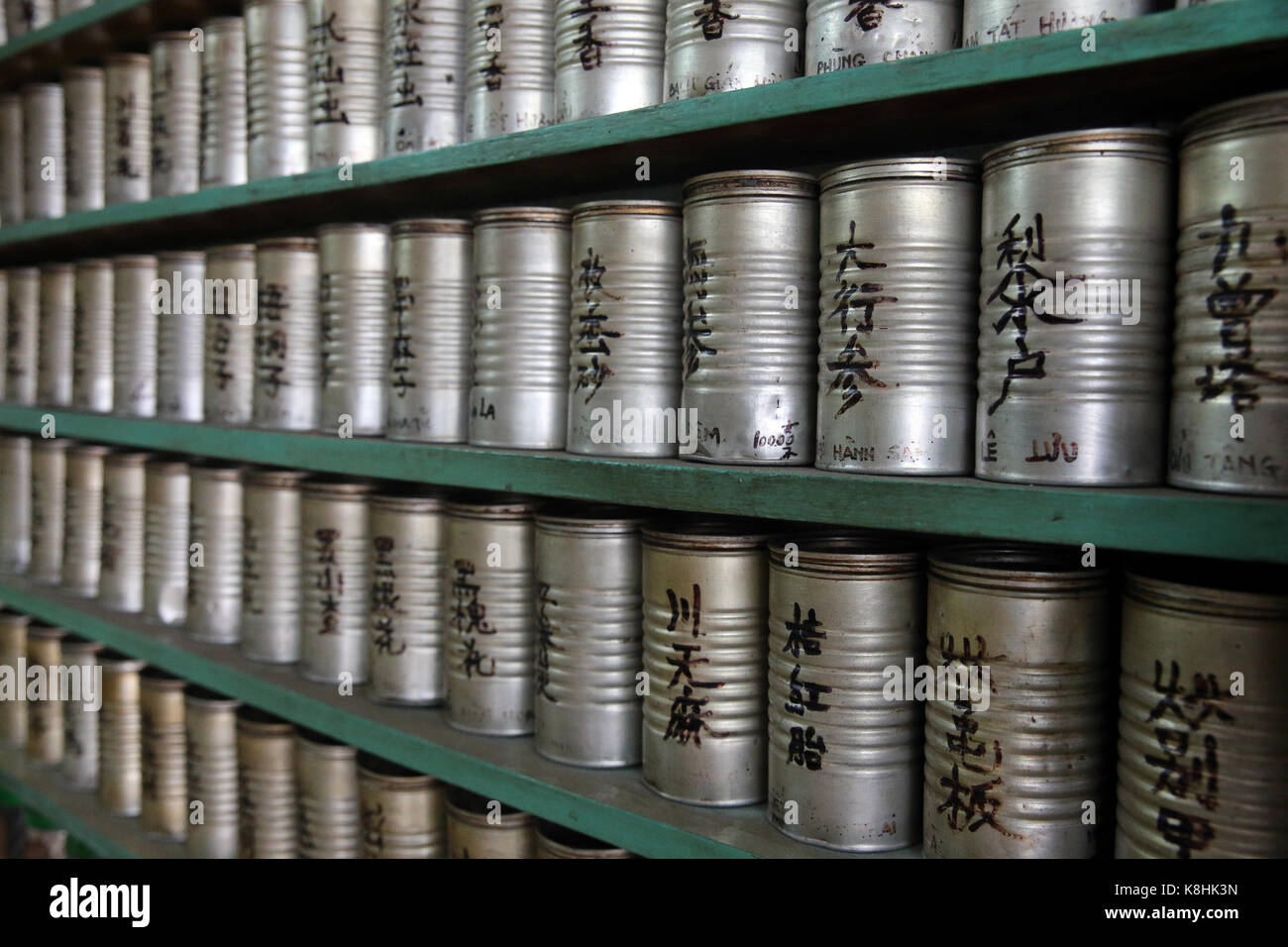 Pharmacie traditionnelle chinoise. ho chi minh ville. vietnam. Banque D'Images