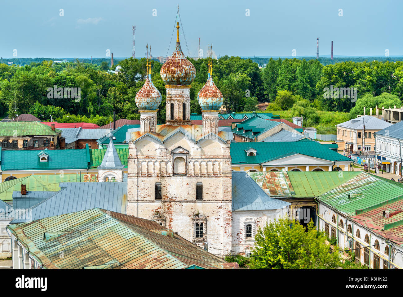 Eglise du Sauveur sur le place du marché à Rostov Veliky, l'anneau d'or Banque D'Images