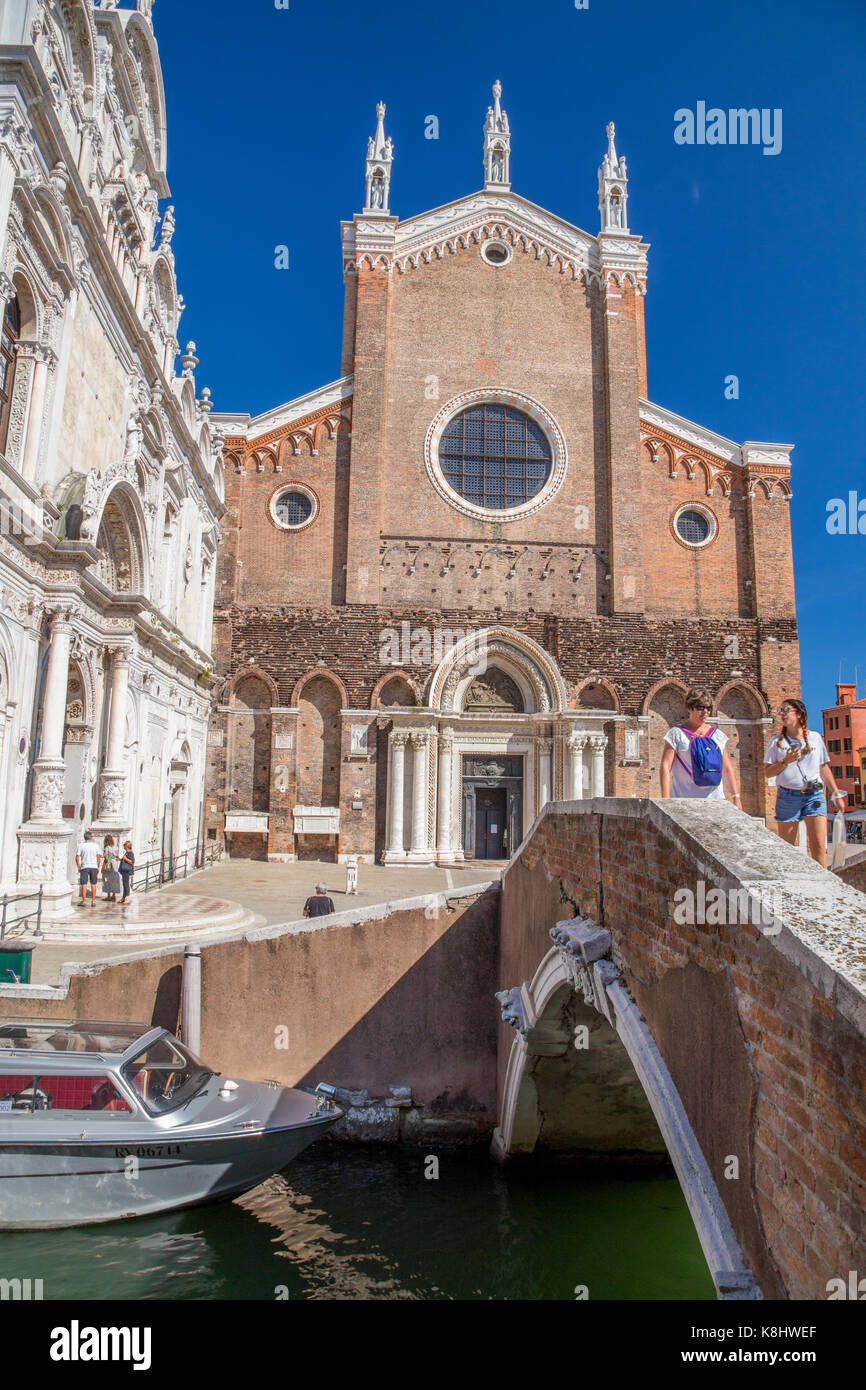 Basilica dei Santi Giovanni e Paolo à Venise, Italie Banque D'Images