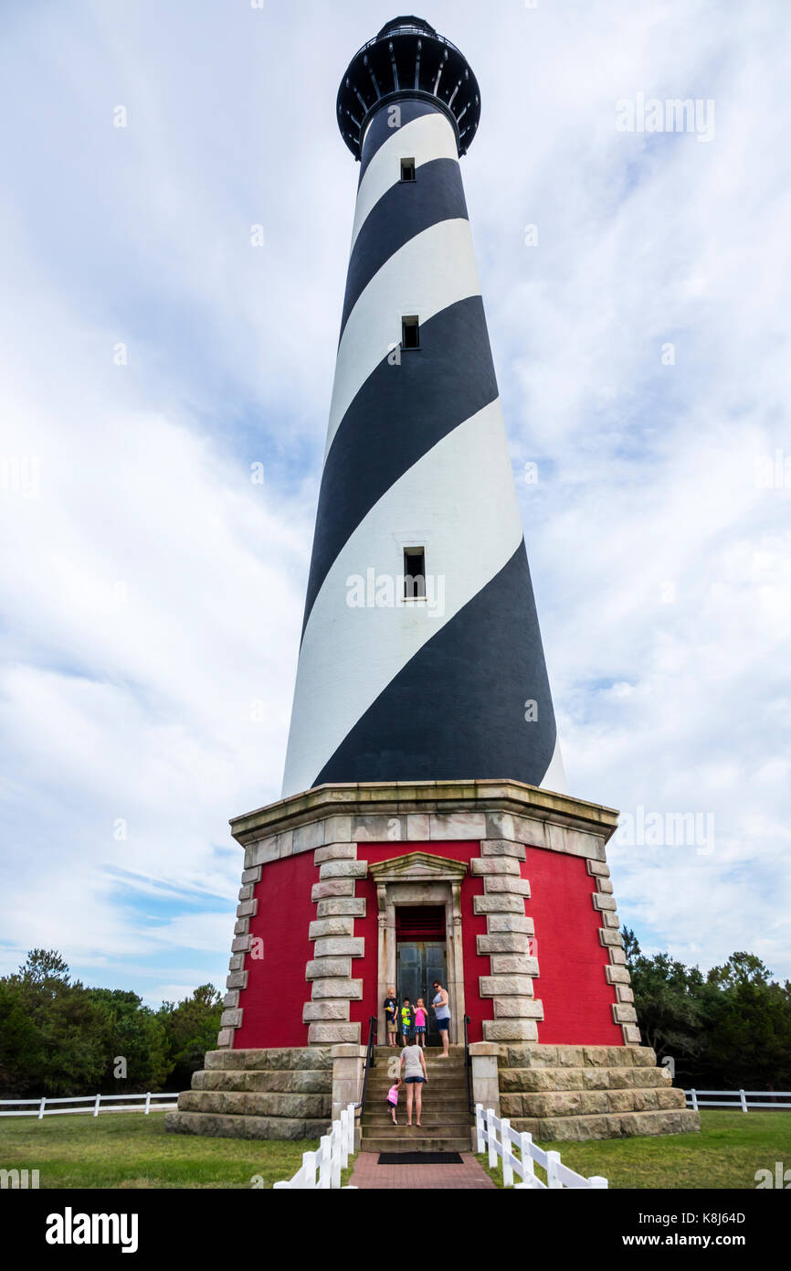 Caroline du Nord,NC,Outer Banks,Hatteras Island,Buxton,Cape Hatteras National Seashore,Cape Hatteras Light Station,phare,NC170518154 Banque D'Images
