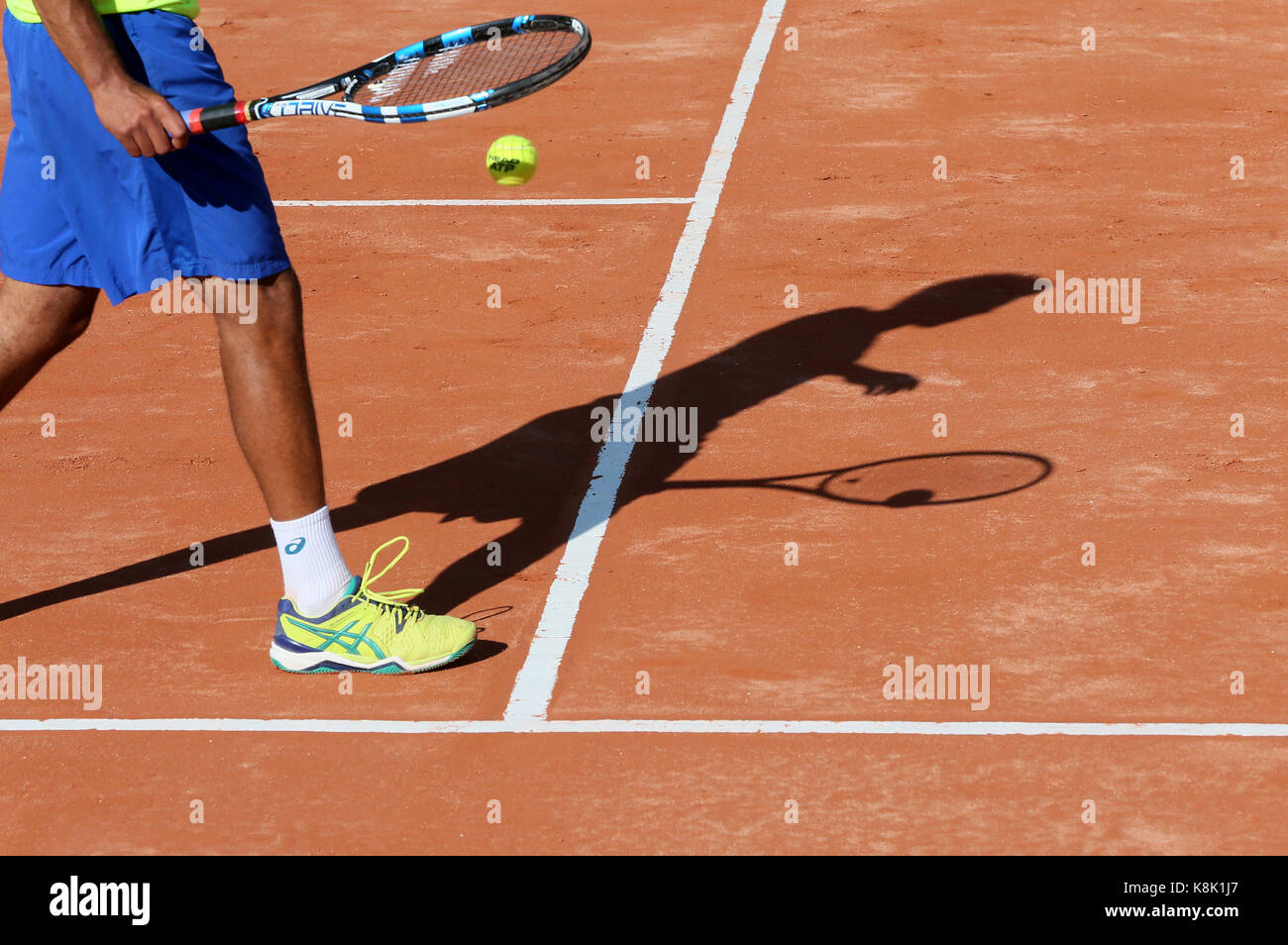 Joueur de tennis. France. Banque D'Images