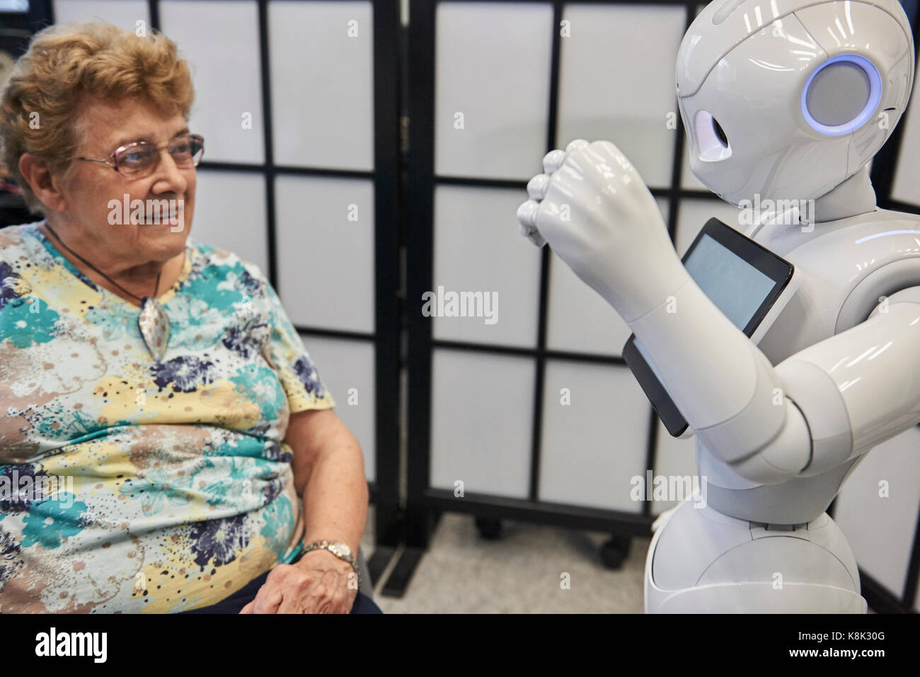 La RECHERCHE DU ROBOT Banque D'Images