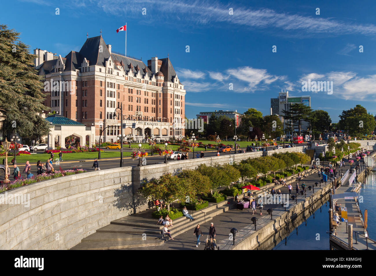 Victoria, Colombie-Britannique, Canada - 11 septembre 2017 : Hôtel Fairmont Empress à Victoria Banque D'Images
