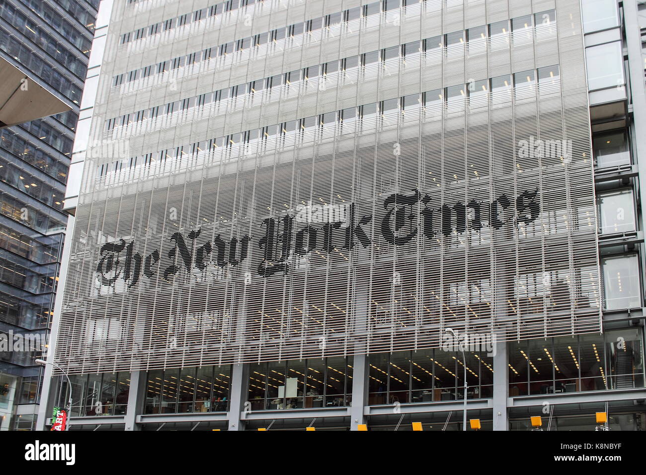 New York, USA - 29 septembre 2016 : le new york times building est un gratte-ciel sur le côté ouest de Manhattan, new york city Banque D'Images