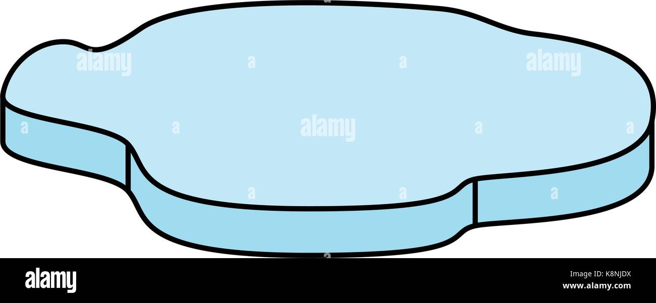 Floe, symbole, icône du design. Vector illustration d'hiver isolé sur fond blanc. Illustration de Vecteur