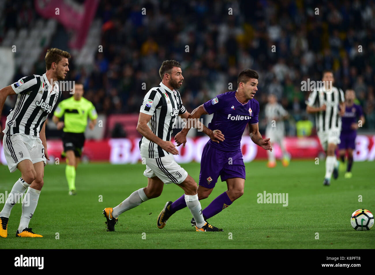 Turin, Italie. 20 sep, 2017. La série d'un match de football entre la juventus fc vs ACF Fiorentina de Allianz Stadium le 20 septembre 2017 à Turin, Italie. crédit : antonio polia/Alamy live news Banque D'Images