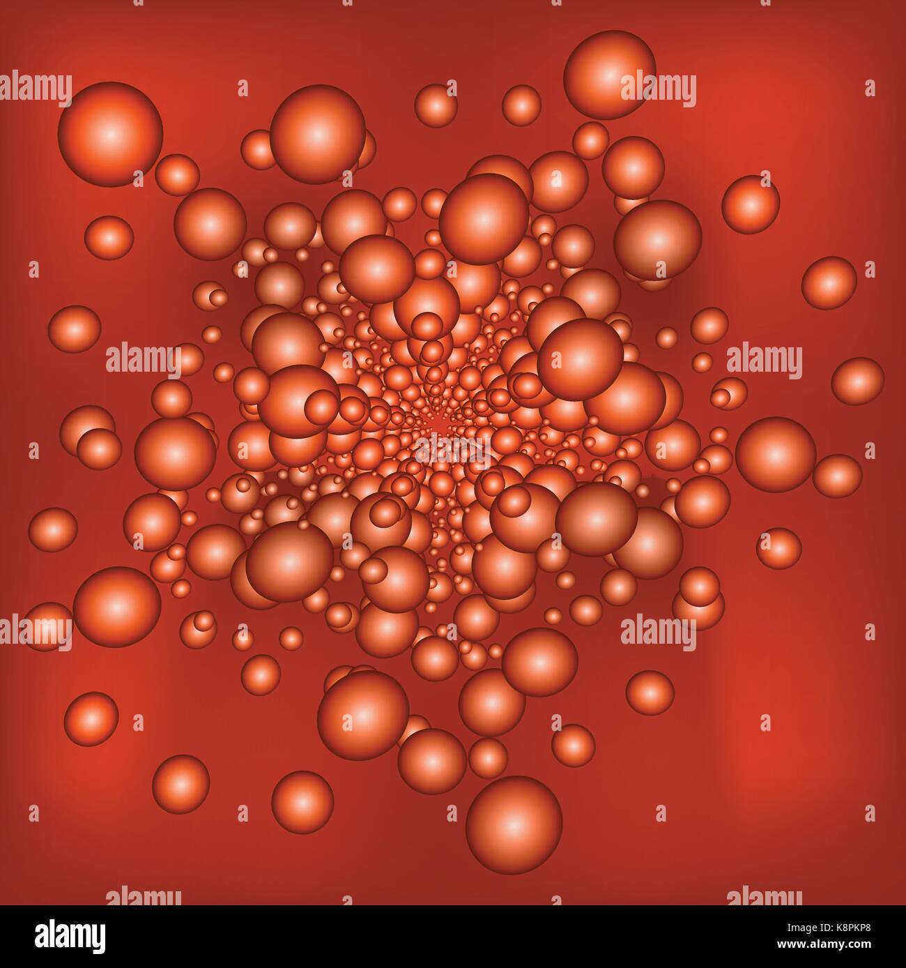 Illustration Vecteur de fond abstrait, Bubble Spirale, tunnel et enrouler. Illustration de Vecteur