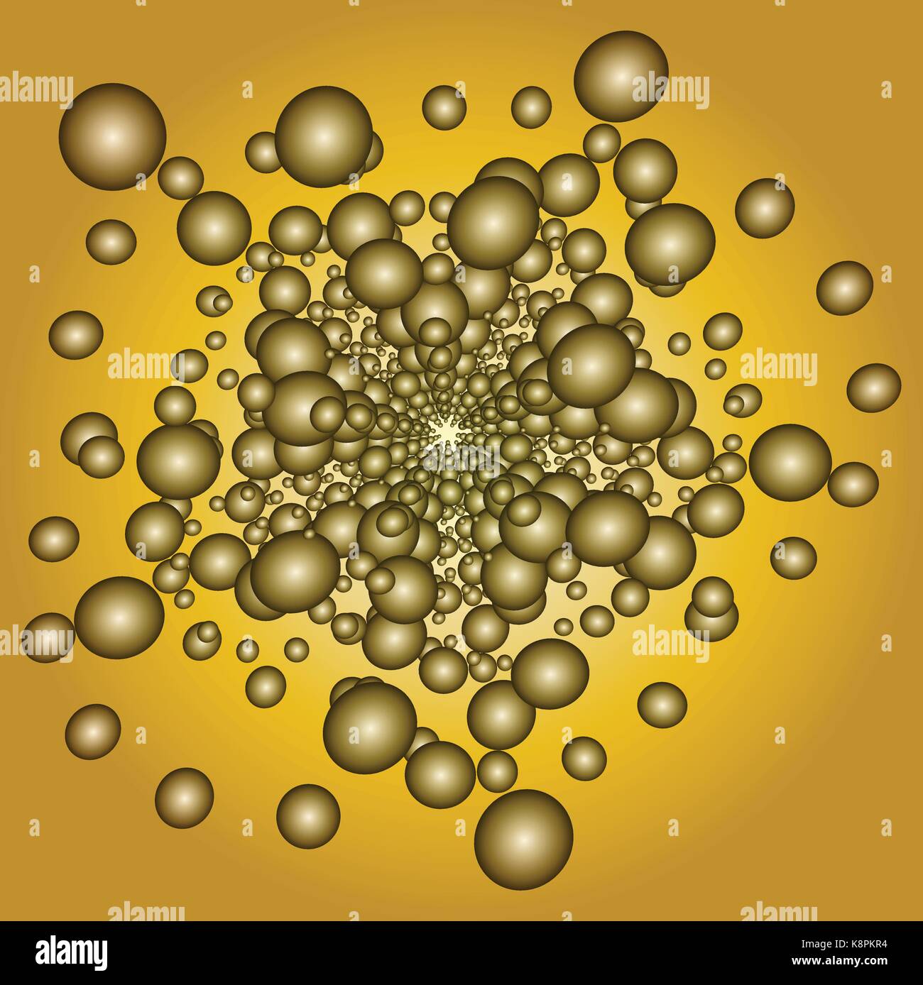 Illustration Vecteur de fond abstrait, Bubble Spirale, tunnel et enrouler. Illustration de Vecteur